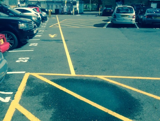 Carpark with painted lines (9)